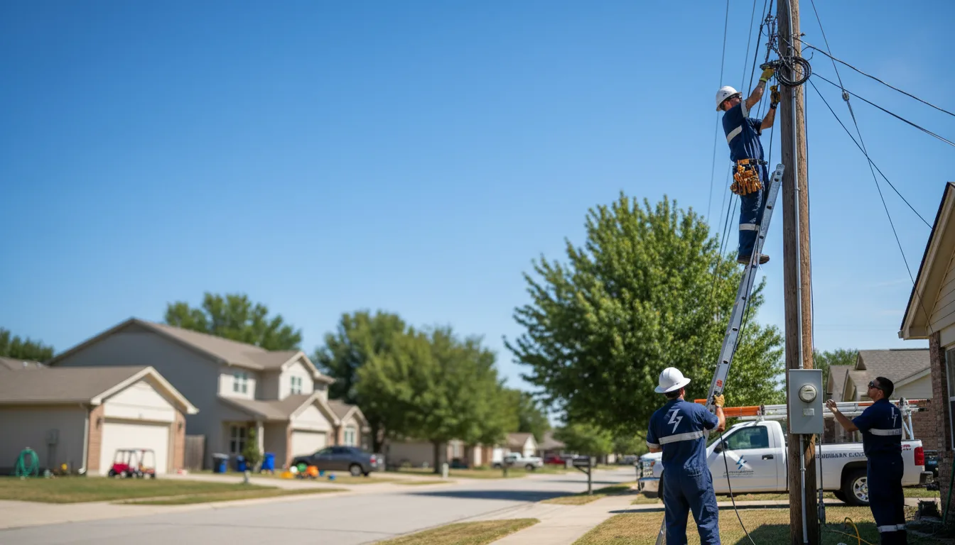 Residential electrician providing installation services in Denison, KS